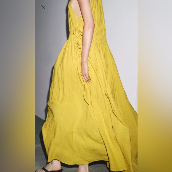 Zara ZW collection linen dress ⚫️ - Picture 3 of 6